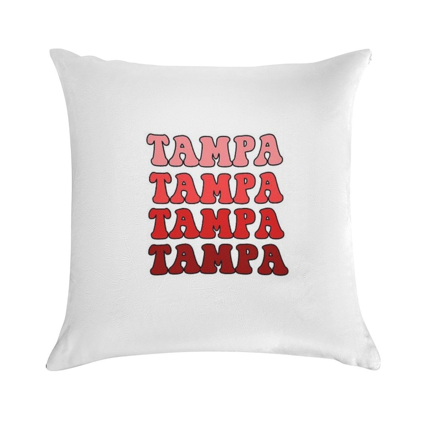 U Tampa Gradient Text Soft Shrink-Resistant Throw Pillow