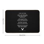 Litany Against Fear Dune 2020 Quote Durable Bath Mat