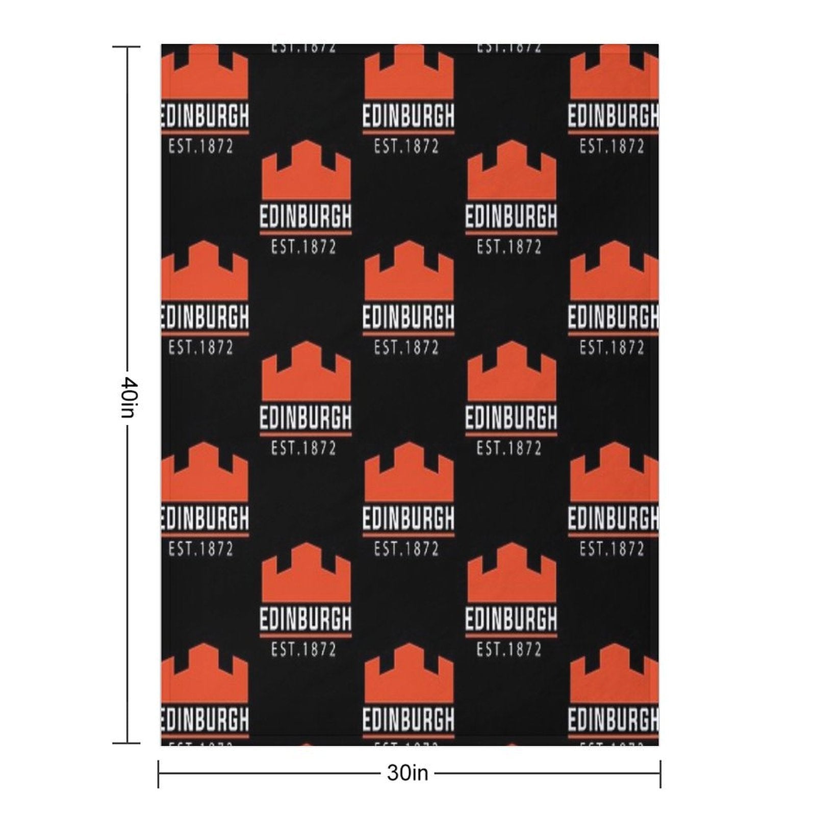 EDINBURGH RUGBY TEAM All-season Throw Blanket