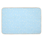 White Stars  Absorbent Bath Mat