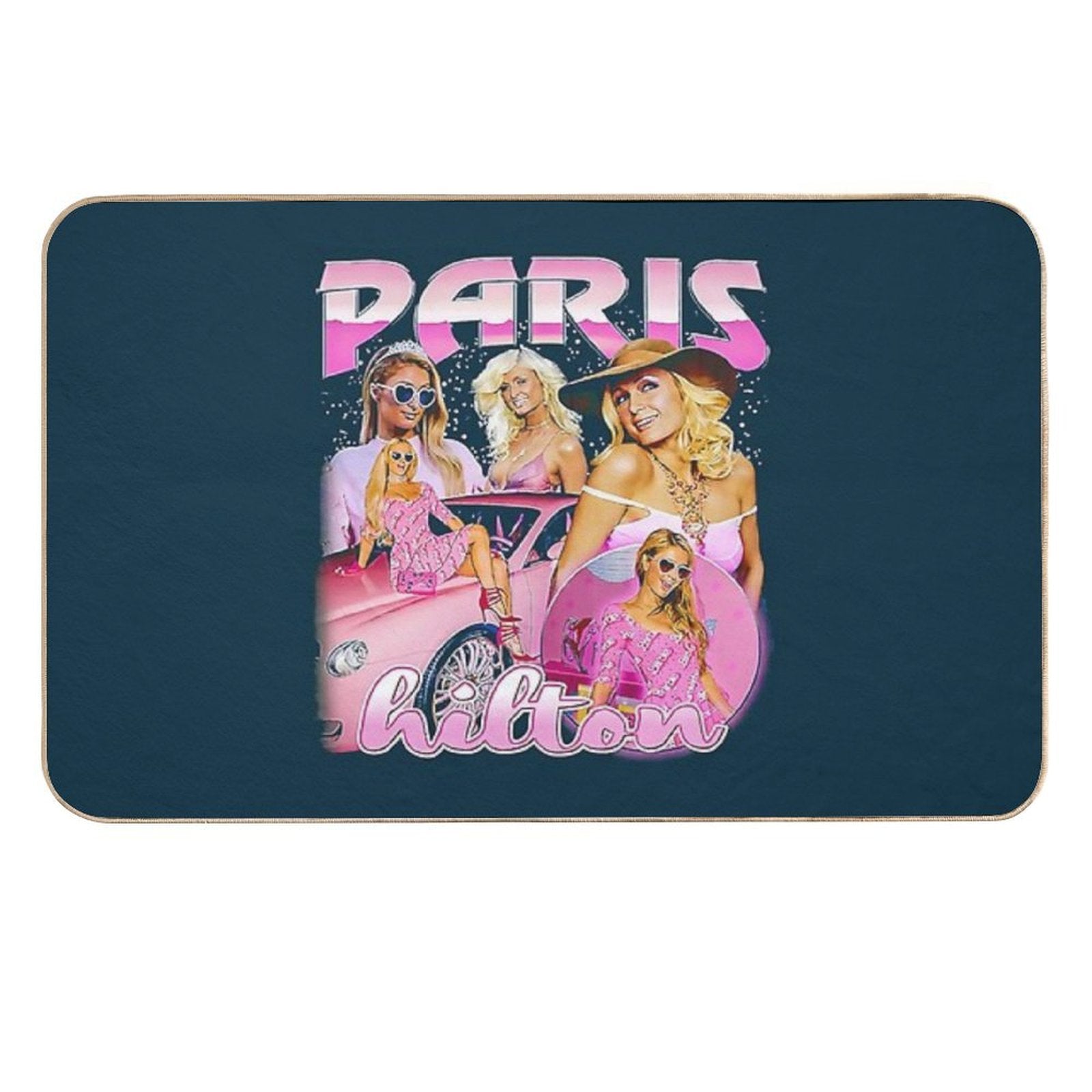 Paris Hilton Vintage Bootleg Es  Repositionable Bath Mat