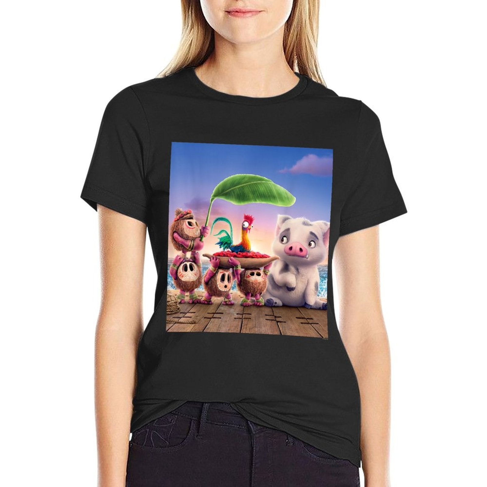 Disney Moana 2 Kakamora with Heihei And Pua Funny  Moisture-wicking T-Shirt