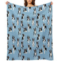 Boston Terrier Shrink-resistant Throw Blanket