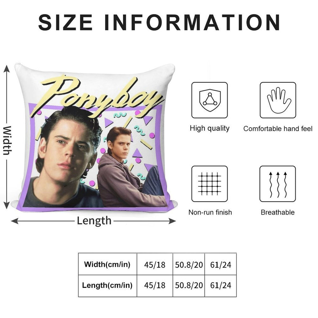 80s Ponyboy Curtis The Outsiders Soft High-Density Material Throw Pillow