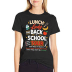 Lunch Lady Back to School Tour Funny Food Humor Cafeteria  Tagless Design T-Shirt
