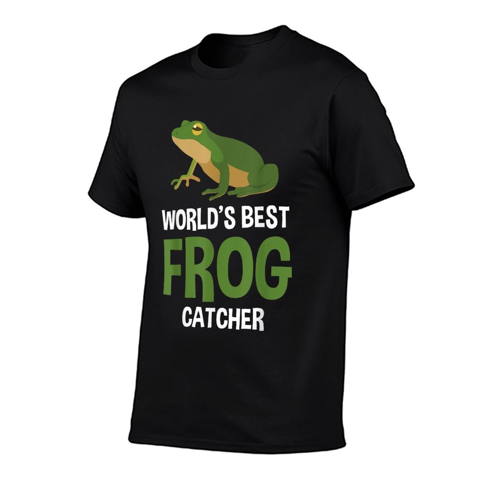 Worlds Best Frog Catcher Gift Boys Girls Kids Frog Hunter  Oversized Silhouette T-Shirt