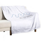 Just Keep Swimming Wave Eco-conscious Throw Blanket
