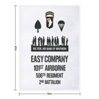 Easy Company - 101st Airborne - 506th Regiment - Band of Brothers Premium Throw Blanket
