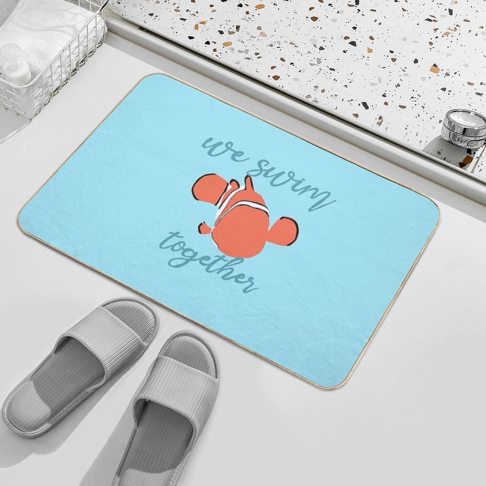 Just Keep Swimming  Absorbent Bath Mat