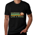 Sourdough Like A Boss Retro Sourdough Bread Baker Quote Meme  Eco-friendly Material T-Shirt