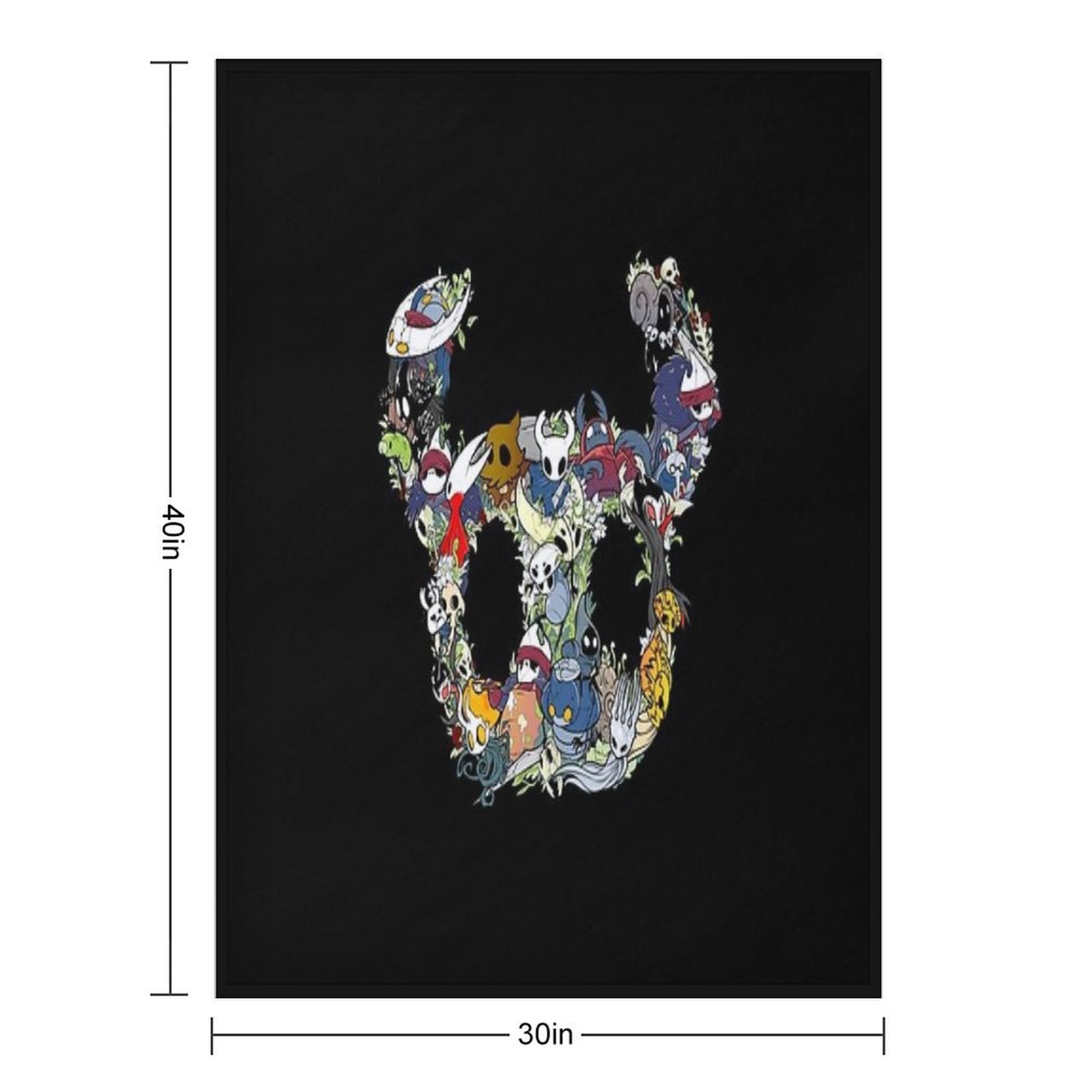Hollow Crew (Mask) Shrink-resistant Throw Blanket