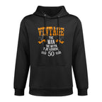 Mens Vintage 50th Birthday Tshirt for Men Aged 50 Years Old Tee Adjustable Hood Hoodie