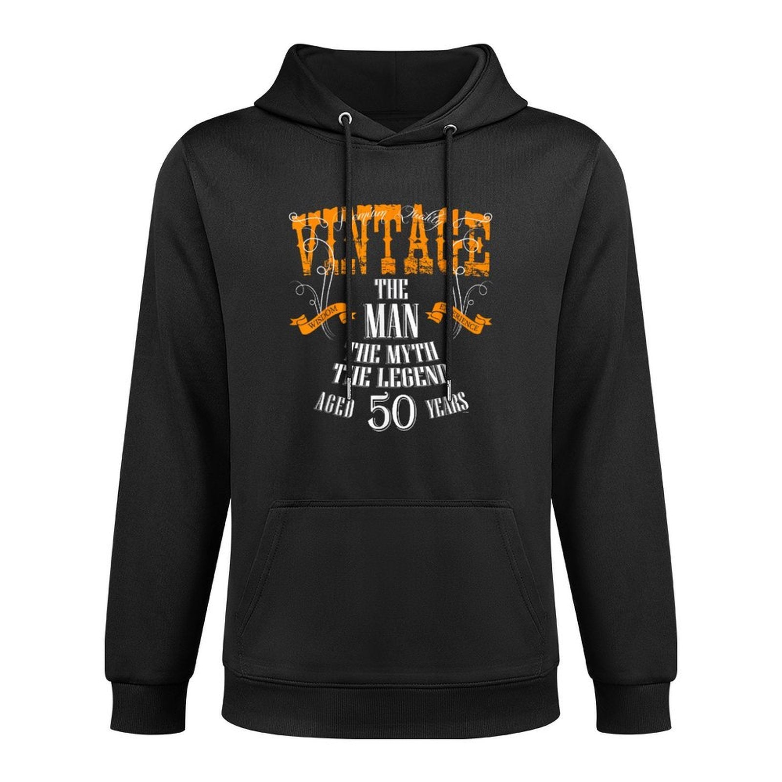 Mens Vintage 50th Birthday Tshirt for Men Aged 50 Years Old Tee Adjustable Hood Hoodie