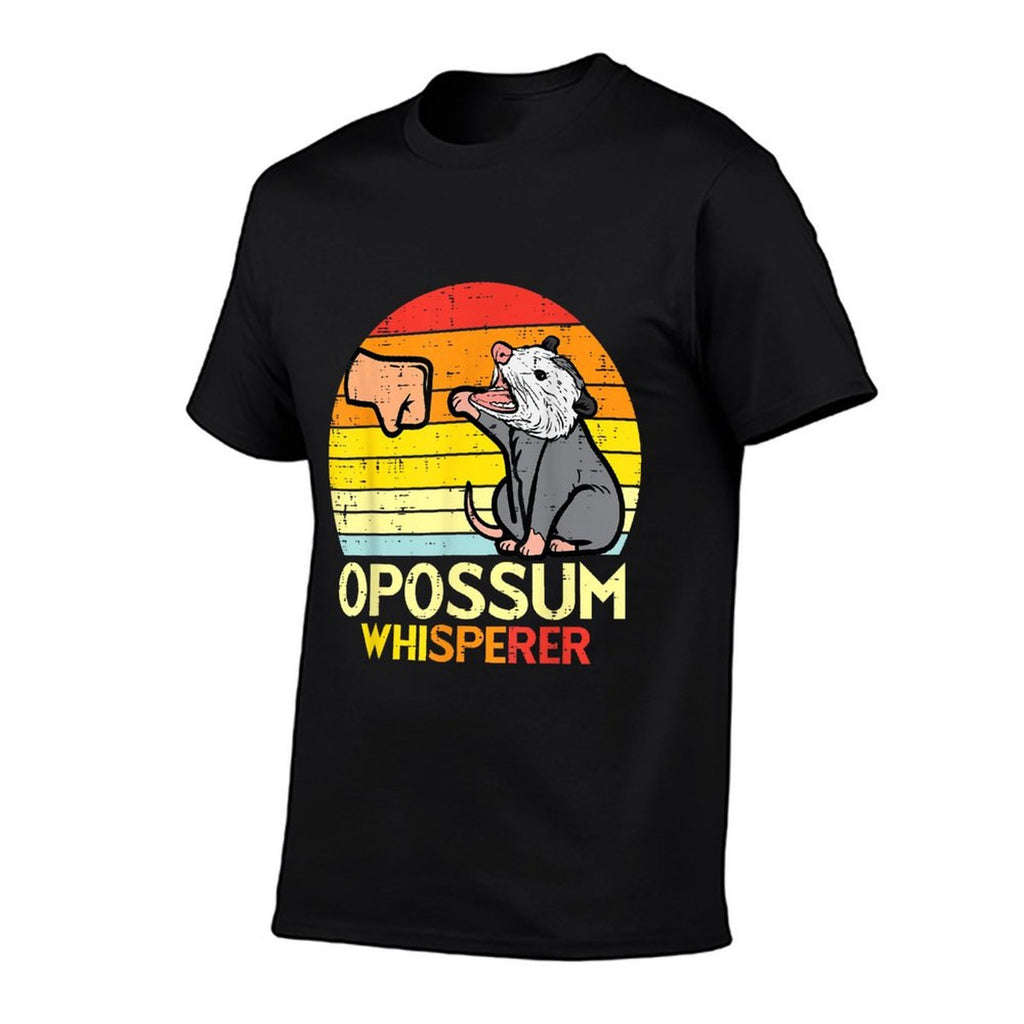 Opossum Whisperer Fist Bump Retro Possum Men Boys Kids Women  Stretchy T-Shirt