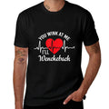 Wink at Me Ill Wenckebach Funny Heart Rhythm Cardiology Pun  Oversized Silhouette T-Shirt