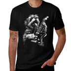 Funny Shih Tzu Dog Playing Electric Guitar Rock Dog Dad Premium  Classic T-Shirt