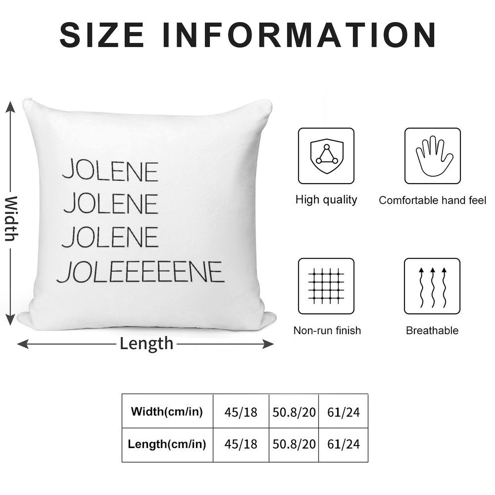 Jolene Soft Skin-Friendly Throw Pillow