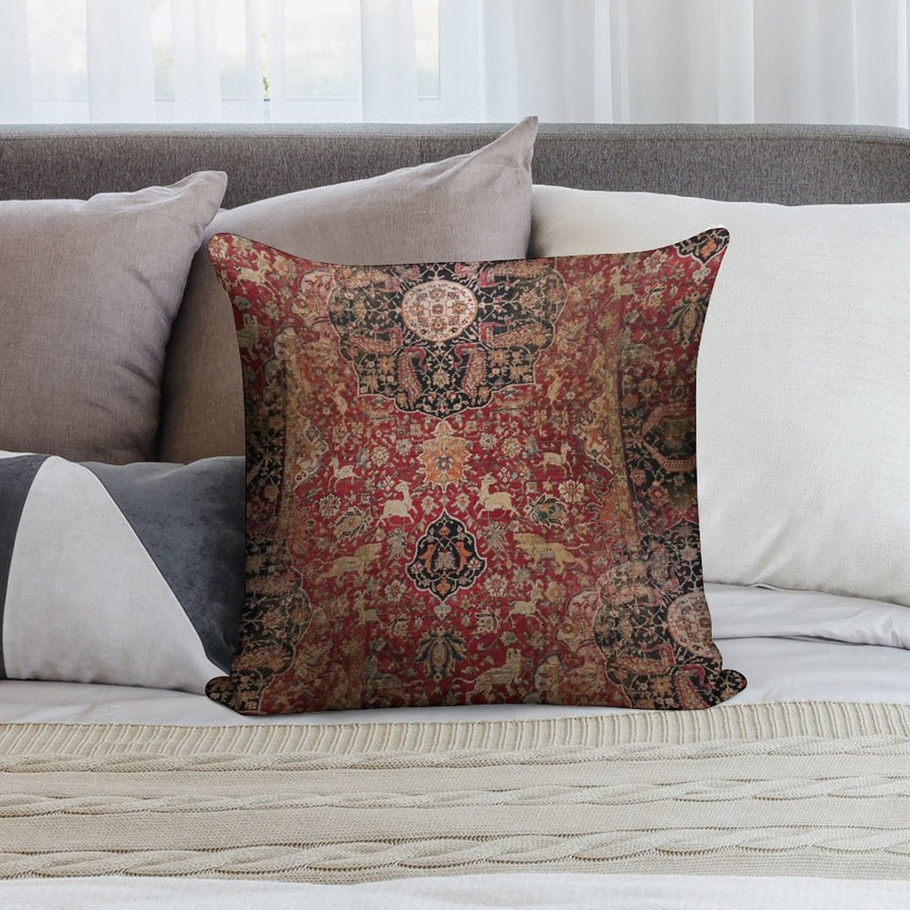 Persian Carpet Soft Luxury Feel Throw Pillow