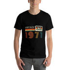 Vintage 1971 Limited Edition Retro Cassette Tape Birthday 54  Versatile T-Shirt