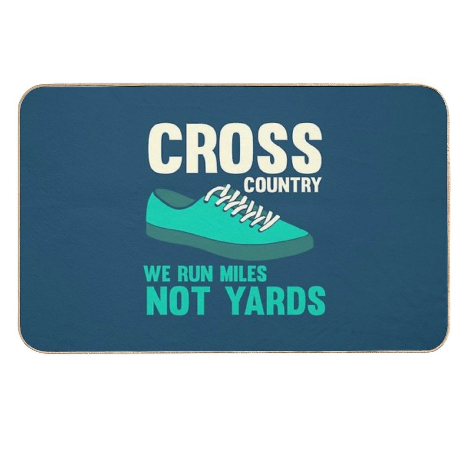 Cross Country Runner  Repositionable Bath Mat