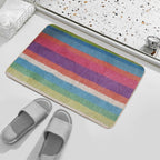 Colorful Stripes Durable Bath Mat
