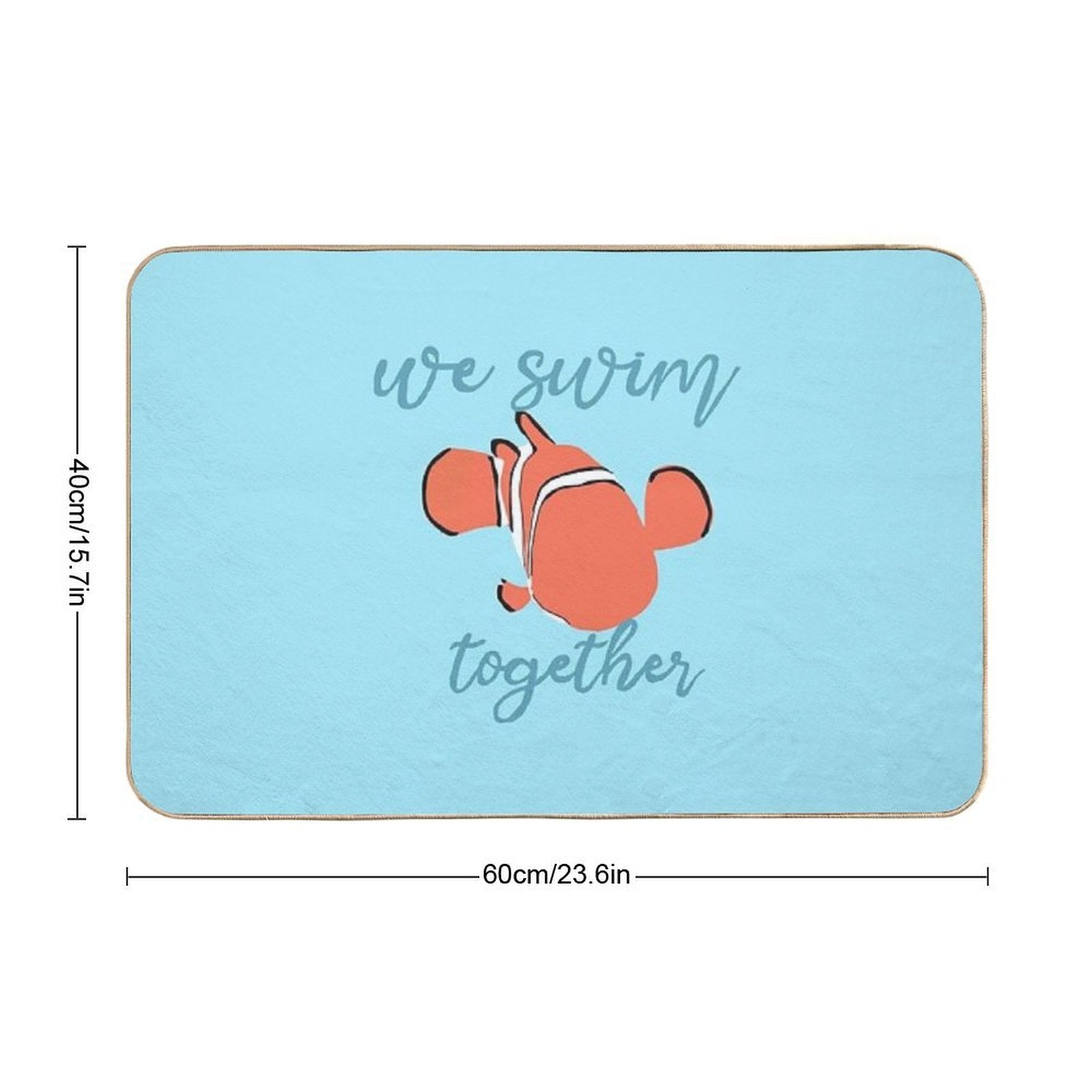 Just Keep Swimming  Absorbent Bath Mat