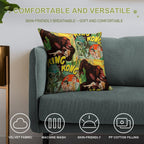 King Kong Vintage Film Soft Skin-Friendly Throw Pillow