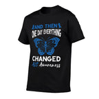 ALS Awareness One Day Everything Changed Blue Ribbon  Eco-friendly Material T-Shirt