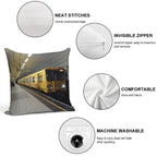 Merseyrail Class 508 115 at Liverpool Lime St Soft Hidden Zipper Throw Pillow