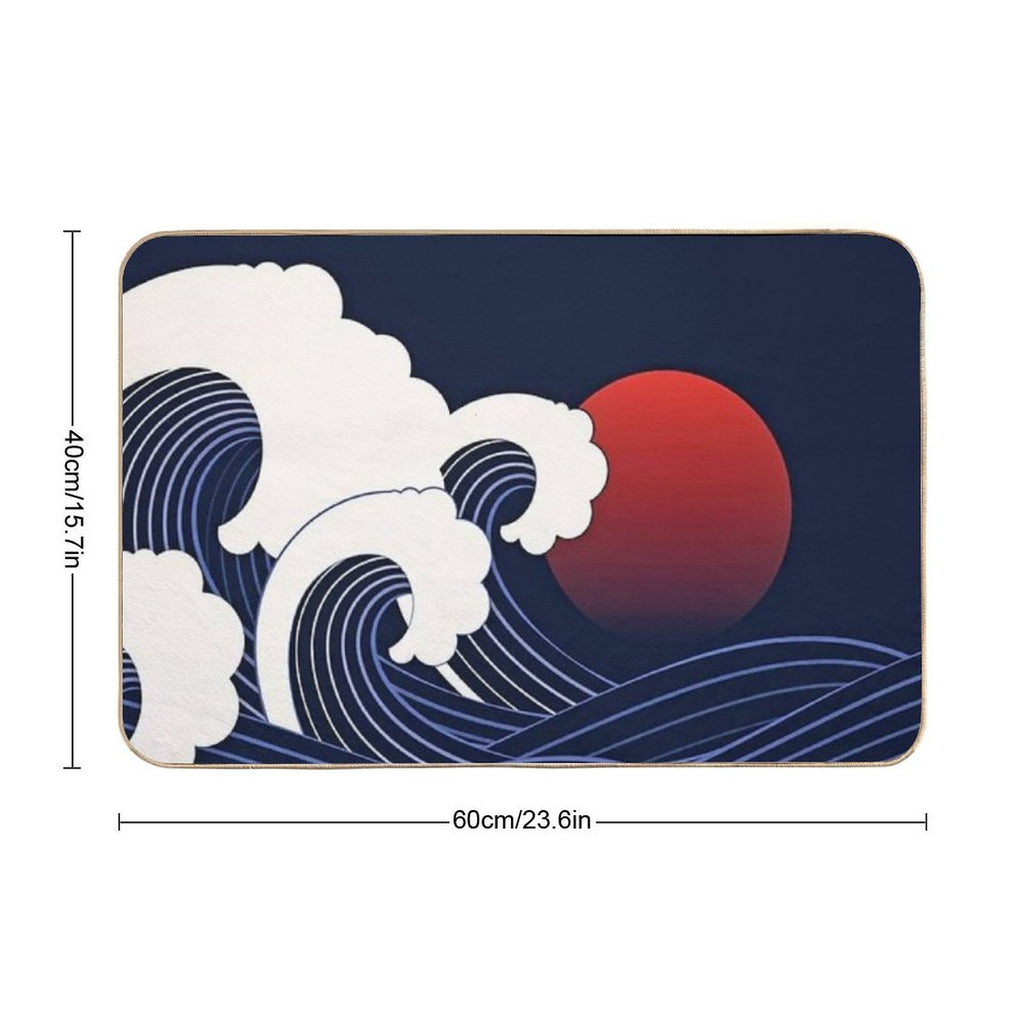 Japanese Art  Odorless Bath Mat