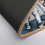 Behind The Curtain Boy - Colorful Graffiti Pop Art - Banksy Street Art Mural  Toxin-Free Bath Mat