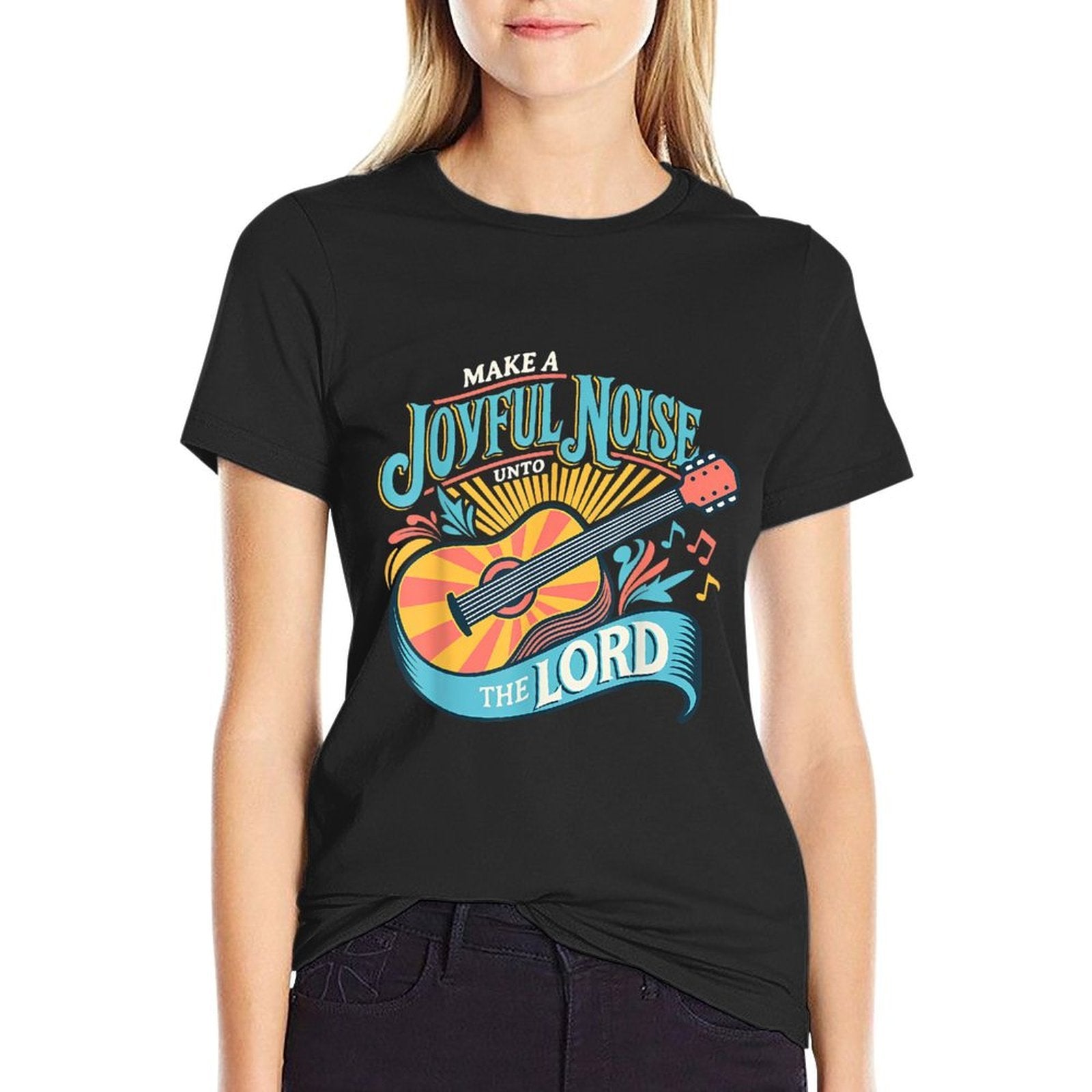 Make A Joyful Noise The Lord  Cotton T-Shirt