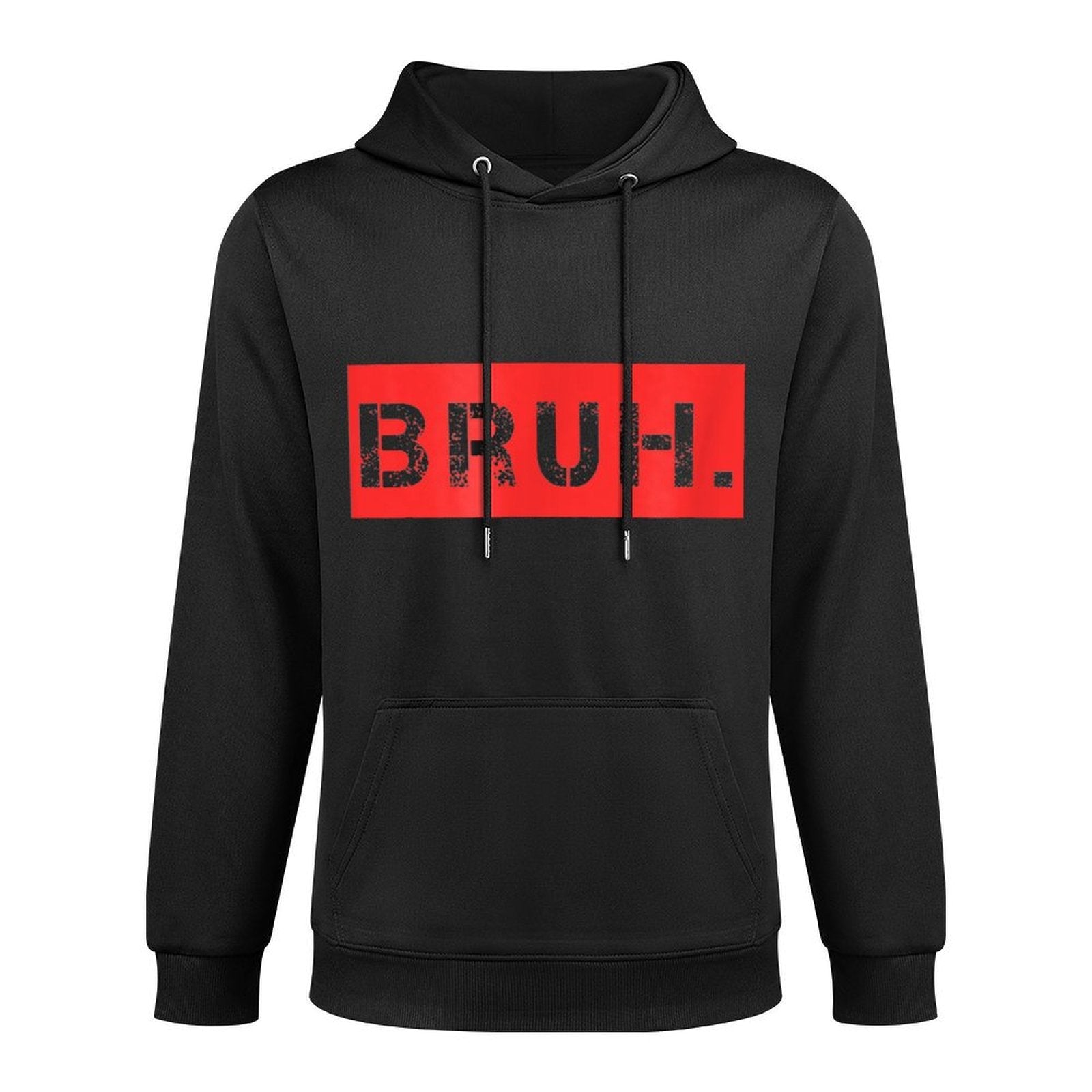 Bruh Meme Funny Saying Brother Greetingns Boys Men Adjustable Hood Hoodie