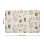 Cactus Pattern Print  Toxin-Free Bath Mat