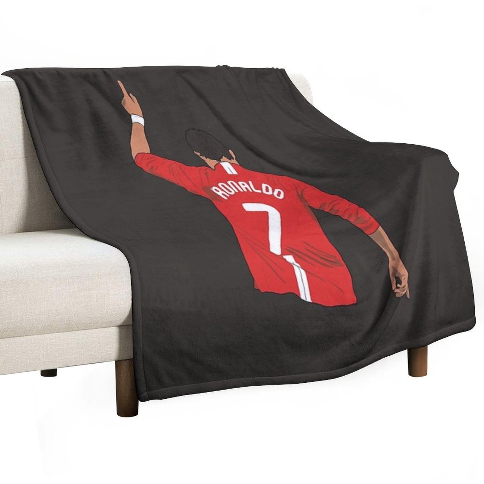 Cristiano Ronaldo MUFC Durable Throw Blanket