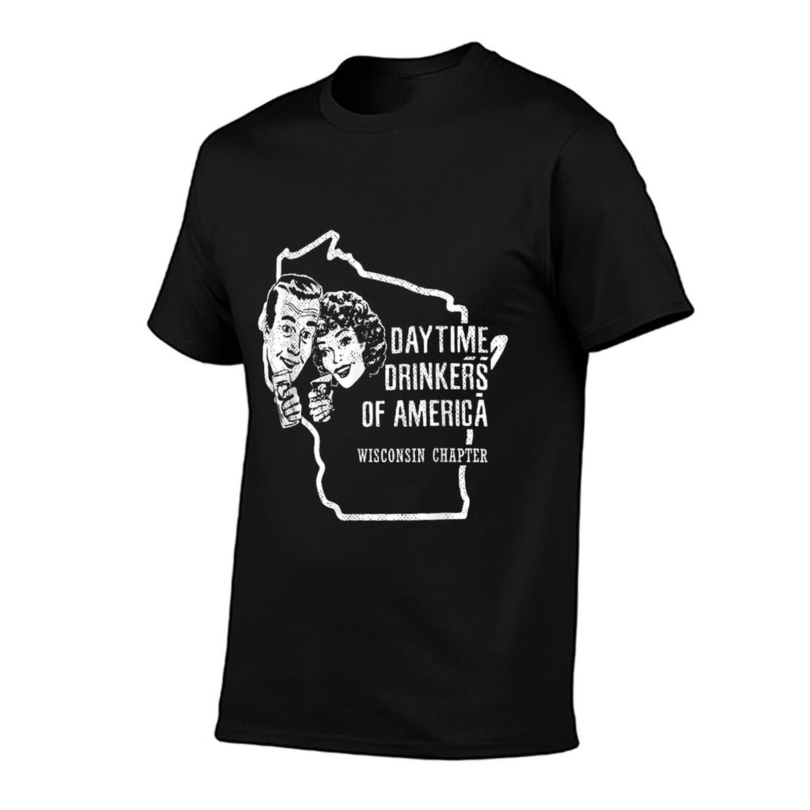 Wisconsin Day Drinking Beer Wine Drinker Alcohol Gift Comfortable T-Shirt