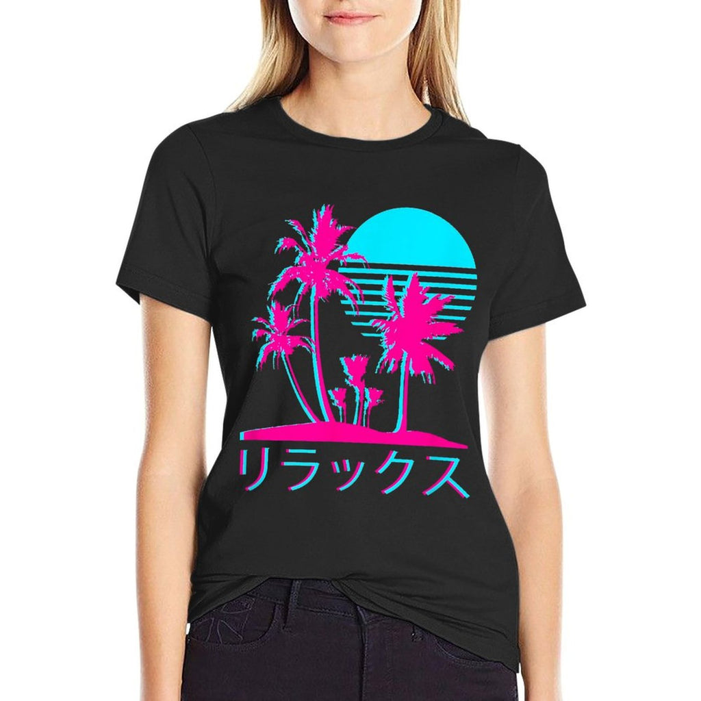 Japanese Relax Vaporwave Harajuku Graphic Design  Classic T-Shirt