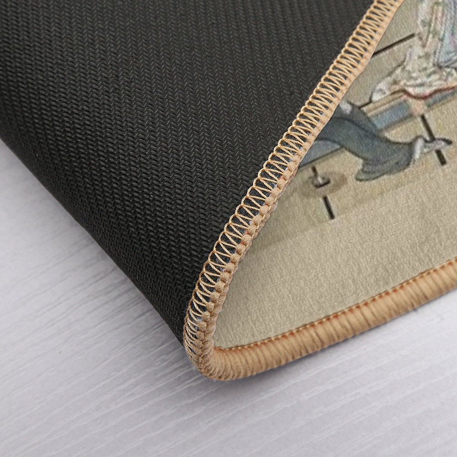 Kitagawa Utamaro Moonlight Revelry, Remastered - Vintage Japanese Art  Dirt-Trapping Bath Mat