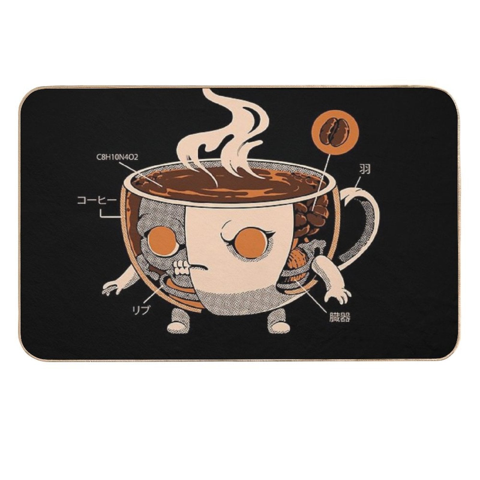 Coffeezilla X-ray  Pet-Safe Bath Mat