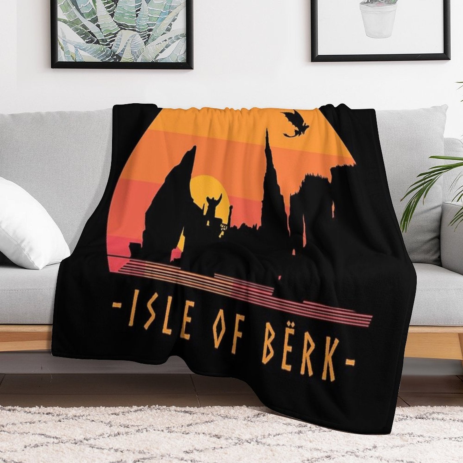 Isle of Berk ✅ Sustainable Throw Blanket