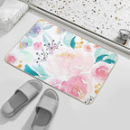 Colorful Print  Repositionable Bath Mat