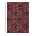 Three Flowers Palestinian Embroidery Multi-functional Throw Blanket