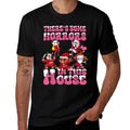 Theres Some Horror In This House Funny Santa Christmas Xmas  Polyester Blend T-Shirt