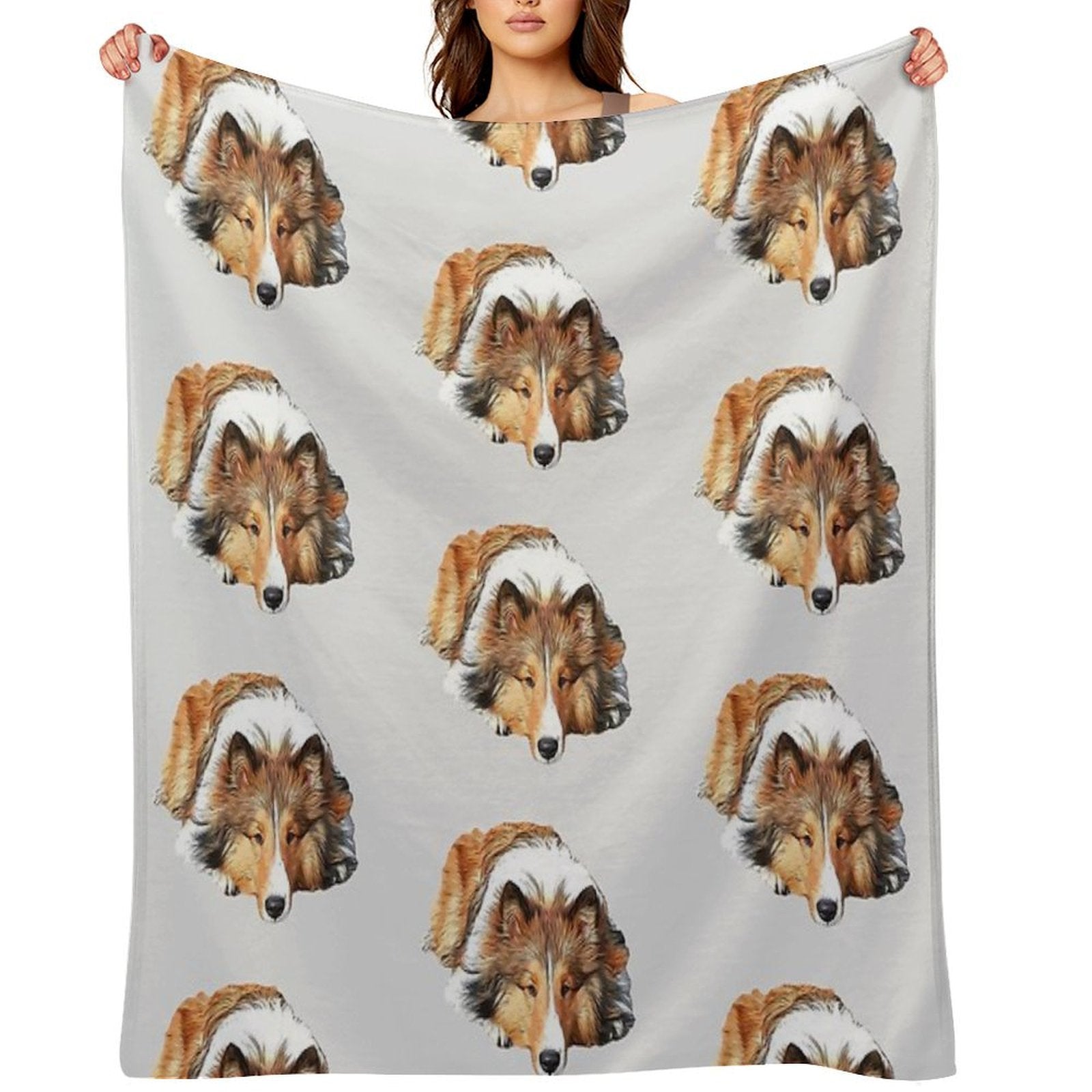 Rough Collie All-season Throw Blanket