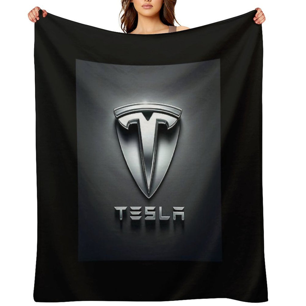 Tesla Logo All-season Throw Blanket
