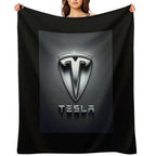 Tesla Logo All-season Throw Blanket