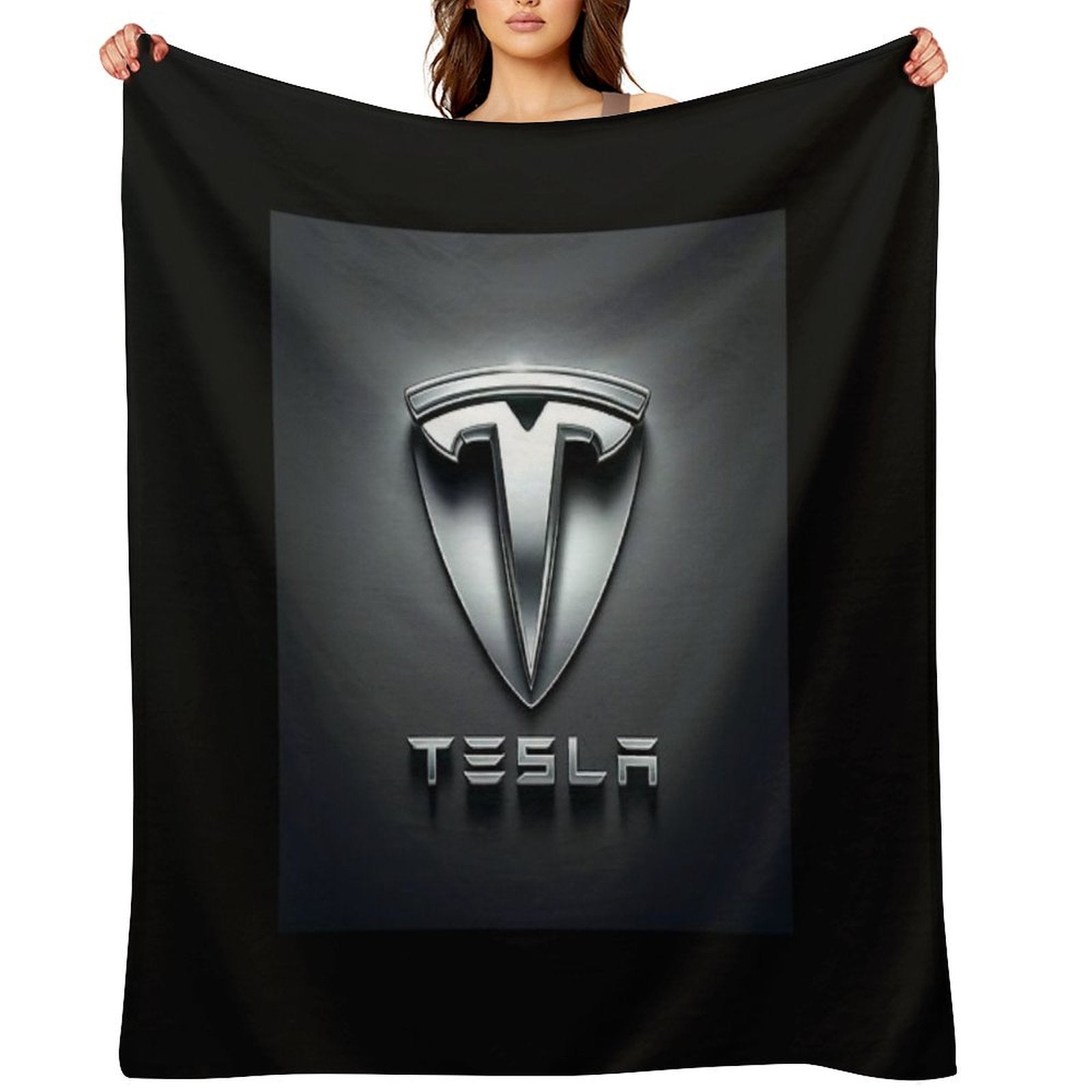 Tesla Logo All-season Throw Blanket