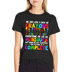 Funny Teacher We Are Like A Box Of Crayons Back To School for Men Women Girls Kids  Classic T-Shirt