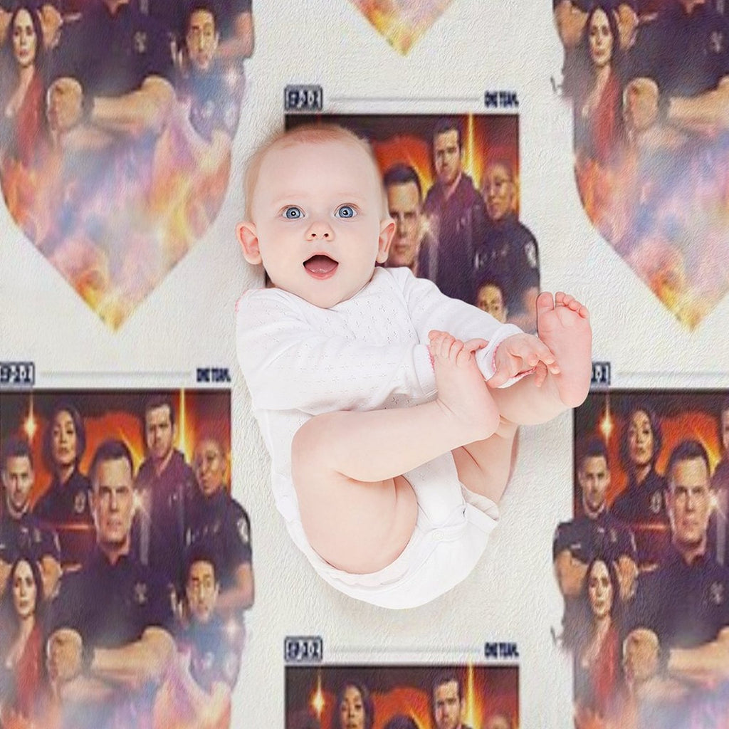 9-1-1  One Team Velvety-soft Throw Blanket