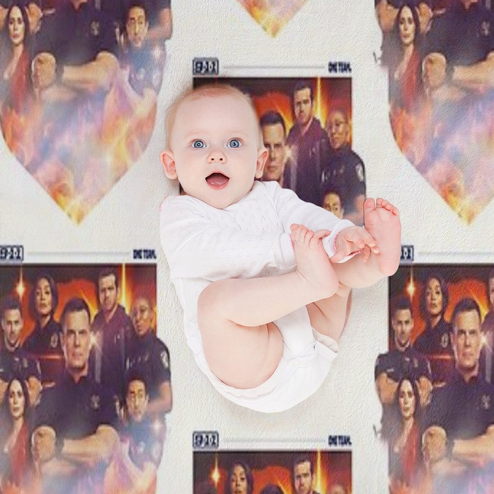 9-1-1  One Team Velvety-soft Throw Blanket